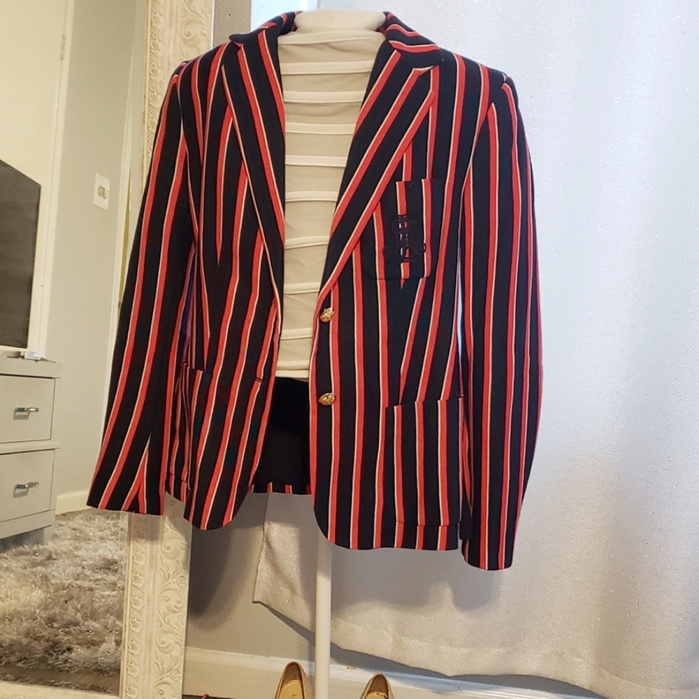 RALPH LAUREN stripe blazer